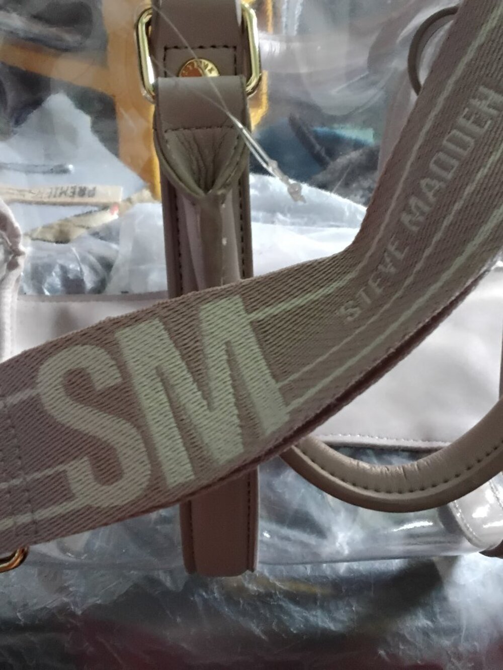 Steve maddison bag transparent new beautiful